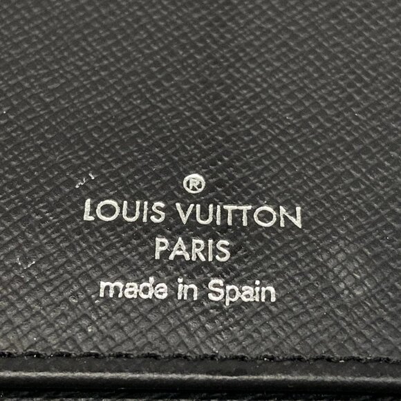 LOUIS VUITTON Zippy Wallet Vertical M30510 Rubber Marine Taiga CA4189 - Picture 5 of 7